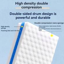 3-Layer Nano Sponge Cleaning Tool, High Density Cleaning For Ship Decks