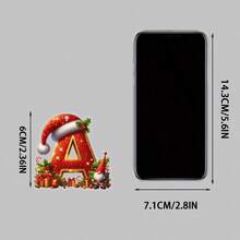 1pc 2D Flat Acrylic Christmas-Themed Decorative Hanging Ornaments, Christmas 26 English Letter Decorative Hanging Ornaments, Christmas Keychains, Schoolbags And Christmas Tree Decorative Hanging Ornaments, Christmas Car Hanging Ornaments - No Electricity Required - Are Perfect Gifts For Christmas, Thanksgiving, New Year, Birthday And St. Patrick's Day Home Decor Christmas Decorations Room Decor