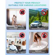 Idden Camera Detectors Mini Anti Spy Camera Finder Portable RF Signal Sner GPS Tracker Detector Bug Detector Listening Ces Detector  Ome Travel Ot Car Office Batroom