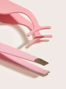 1 件睫毛镊子和 1 件眉毛镊子 - 彩色 - 查看 4