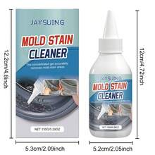JAYSUING 1 pieza/2 piezas/150g Agente antihongo, elimina el moho rápidamente e inhibe su regeneración, apto para cocina, azulejos de baño, refrigerador, junta de lavadora, junta de refrigerador, juntas de azulejos, parte inferior del inodoro, cepillo de dientes eléctrico, dispositivo de limpieza facial, eliminación de moho en lavadora, refrigerador, fregadero, inodoro, drenaje, esquinas, cepillo de dientes eléctrico y azulejos. Limpiador antihongo para sellos de silicona de lavadora (empaquetado al azar)
