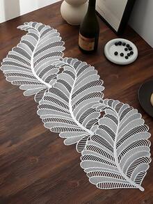 1 件金色花朵镂空 PVC 桌旗，可水洗，易清洁，可擦拭，防滑，耐热，适用于房间装饰、餐桌装饰、家居装饰、派对装饰，适合节日、派对、聚会、生日、婚礼、礼物、晚餐、户外、野餐 - 彩色 - 查看 8