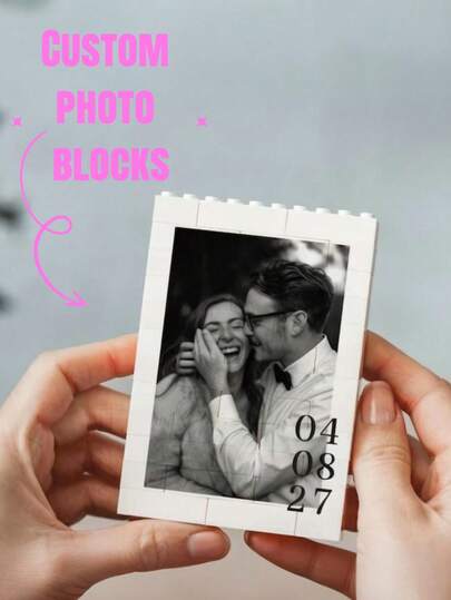 Personalized Couple Photo Gift, Anniversary Memorabilia, Christmas Gift, Building Block Memory Cube, Romantic Gift, Couple Gift, Wedding Anniversary Gift, Special Memories/Birthday Celebration/Family Photo Display/Home And Office Decor/Any Special Occasion Gift