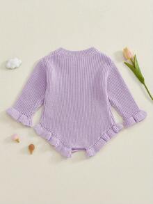 Newborn Baby Sweaters - Purple - View 2