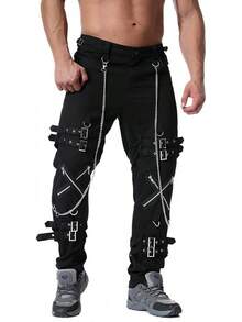 Men's Techwear Hiphop Streetwear Rock Punk Gothic Pants Sport Riding Casual Harem Track Cargo Pants-20256688
