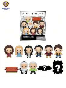 1 件 WB 官方授权 Friends Mystery 3D 盲袋钥匙扣钥匙圈随机一个 Rachel Monica 钥匙包配件一个包一个派对礼品钥匙扣汽车配件包饰背包学校卡通可爱哥特 Y2k 万圣节配件教师节圣诞节礼物创意包挂绳带身份证夹汽车配件包饰 - 彩色 - 查看 3