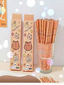 6pcs/12pcs/36pcs Capybara Pencil Set, High-Quality Creative Student Stationery Pencils, Drawing Set, Random Colors And Styles (1 Box Of 12 Pcs), Office/Signature Supplies, Gift For Family, Friends, Coworkers, Suitable For Office, School, Drawing, Students, Markers, Stationery, Boys, Girls, School Supplies - Multicolor - View 4
