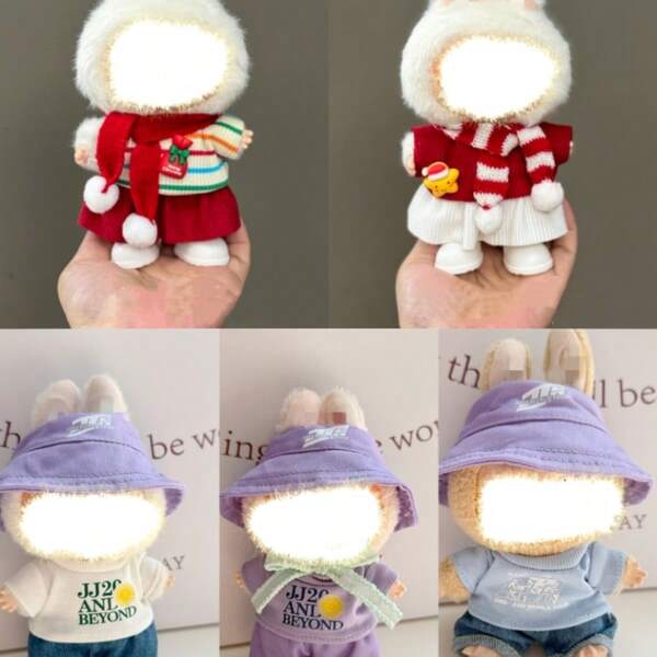 1 pieza Conjunto de vestido de punto, adecuado para ropa de muñeca