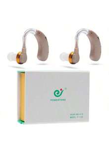 Audífonos para personas mayores intraauriculares retroauriculares sordera ayuda auditiva discreta confortable tecnología avanzada compatibilidad universal - 2 piezas - Ver 2