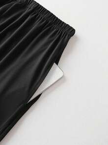 QIANNIANMA Herren Rundhalsausschnitt Schlafanzug Set, Langarm Top und Hose, Frühling/Herbst