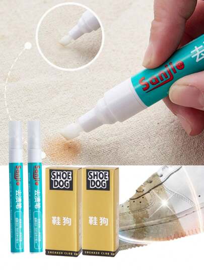 Portable Stain Remover Pen For Clothes, No Need To Wash, Oil And Stain, Red Wine Stains, No Residue, Quick DryingWhen Traveling Or Going To School, This Essential Item For Students Can Easily Remove Stains From Food, Grease, Coffee, Laundry, UndeIt Can Be Used For Food Stains, Cosmetic Stains, Beverages Such As Coffee, Tea, Wine, Milk, Cola, Oil Stains