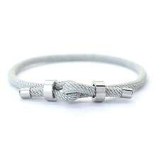 diffone 男女通用幸运红绳手链，可调节不锈钢链手链，Roja De Proteccion - 同心結幸運手繩 - 查看 18