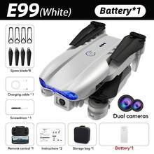 AXNEN Nuevo modelo E99/K3 Mini Drone plegable doble, equipado con un quadcóptero, estabilizador de vuelo con flujo óptico y cámaras duales HD, diseñado específicamente para principiantes. Es un dron asequible y de alta calidad, utilizable tanto en interiores como en exteriores - un regalo perfecto para Navidad, Acción de Gracias y Halloween.