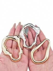 2/4个新款时尚金属丝巾扣，用于固定装饰性丝巾。 - 圍巾扣 - 查看 6