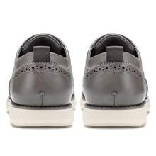 Mens Dress Shoes Casual Oxford Shoes Dress Sneakers Comfortable Business Wingtip Brogue Office Shoes - 灰色 - 查看 4