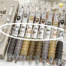 2pcs/4pcs, Cute Cat Styling Pen, Retractable 0.5mm, Fast Drying And Highly Attractively Black Ink Pen, Suitable For School Office Use, Cute Bullet Nib - Multicolor - View 10
