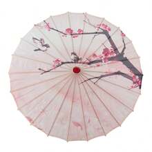 Ancient-Style Floral Bamboo Umbrellas - Oil-Paper Sunshades, Flower Art Dance, Classical Party Umbrellas, Photography Clothing, Cosplay, And Travel Sunshades