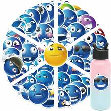 50 Piezas Pegatinas de Frijoles MEME de Dibujos Animados Azules, Pegatinas Lindas, Pegatinas Divertidas, Pegatinas Geniales, Pegatinas Caprichosas para Decoración para Adultos, Pegatinas de Graffiti, Pegatinas Estéticas, Pegatinas de Vinilo Impermeables para Botellas de Agua, Hidroflask, Guitarra, Equipaje, Teléfono, Estuche, Portátil, Monopatín, Regalo