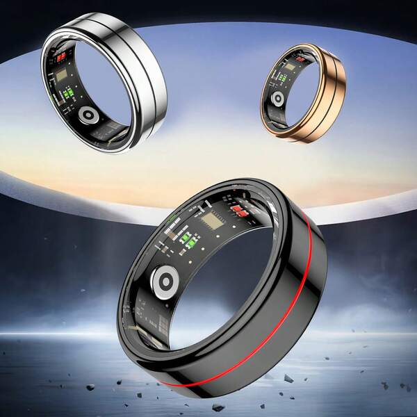 Neue intelligente Ringe für Herren und Damen mit Fitness-Trackern, 7-Tage-Akkulaufzeit, Schlaf-/Schritt-/Kalorientracking, iOS Android Gesundheitsverfolger - Ideales Geschenk für Freunde und Familie