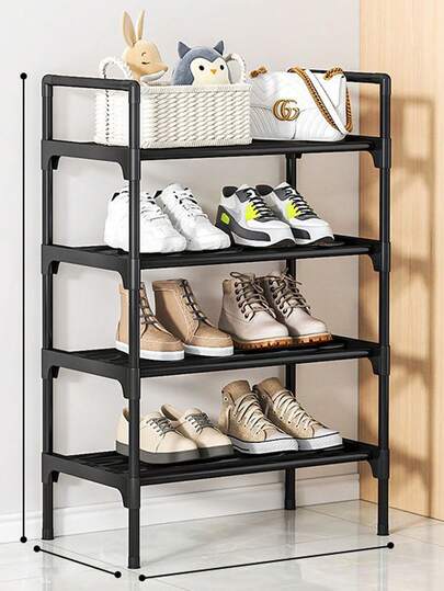 1ชิ้น ชั้นวางรองเท้าแบบวางซ้อนกันได้ 6 ชั้น, อัพเกรดตู้จัดระเบียบและประหยัดพื้นที่จัดเก็บ, ชั้นวางรองเท้าแนวตั้งสำหรับทางเข้า, ห้องนอน, พื้น, กลางแจ้ง, ประกอบง่าย, ประหยัดพื้นที่ - เหมาะสำหรับห้องโถง, ตู้เสื้อผ้า, ห้องนอน, ห้องเช่า, พื้นที่ขนาดเล็ก - ของขวัญจัดระเบียบที่สมบูรณ์แบบ, โครงสร้างแข็งแรง
