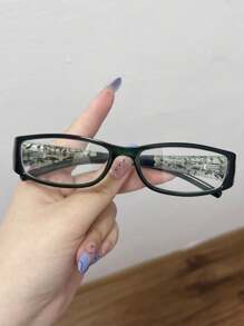 1pc/2pcs/3pcs Women's Fashion Non-Prescription Glasses Retro Versatile Y2K Stylish Minimalist Flattering Glasses, Suitable For Daily Commute, Internet, Office, Computer, Reading, Gaming - Red - View 3