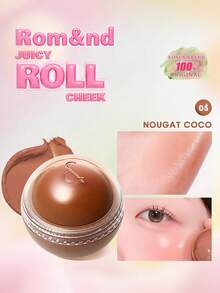 Rom&nd Rulaj obraz Juicy Roll 05 Nougat, Piersică, Nud, Culori vibrante, Textură cremoasă, Se topește, Finisaj mat moale, Ușor, Non-lipicios, Nu usucă tenul, Confortabil de lungă durată, Iluminează tenul, Buze și obraji multifuncțional, Dimensiune mini, Machiaj coreean, Cosmetice coreene, Cadou, 8.4g/0.30oz. - 05 NUGA COCO - Vizualizare 2