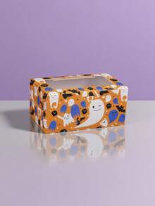 12pcs Cupcake Boxes Halloween Mini Gift Box Holds 48 Individual Cupcake Containers Cupcake Holder Easy Transport And Presentation - Ideal For Cupcakes Desserts And More, 1/12pcs