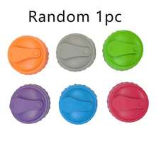 6个硅胶汽水瓶盖，防漏可重复使用密封盖，适用于罐装和瓶装饮料 - 彩色 - 查看 8