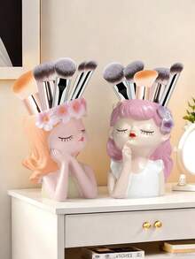 1pc Creative Little Fairy Makeup Brush Storage Tube Bàn trang điểm Phấn mắt Bút chì kẻ mày Cọ bút chì Giá lưu trữ, Đồ trang trí văn phòng cao cấp sang trọng nhẹ cho bé gái, Quà tặng lưu trữ để bàn hình trái tim nữ tính cho bé gái, Quà tặng tốt nhất, Mùa đông, Đồ trang trí, Nhà, Đồ trang trí đám cưới, Đồ trang trí nhà cửa, Hộp đựng đồ trang sức, Đồ trang trí tiệc Ngày lễ tình nhân Sinh nhật, Cho ngày lễ Bãi biển, Bộ sưu tập phòng tắm, Bộ sưu tập phòng ngủ, Sức chứa lớn - 2 tùy chọn màu sắc - Xem 2