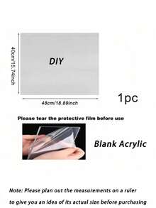 1pc 16"X12"/19"X16" Mirror Silver Acrylic Wedding Welcome Sign, DIY Romantic Wedding Decor Party Directional Signage