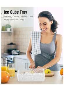 1 件 33 腔蓝色冰球制作模具带盖，冰箱冰块托盘用于制作鸡尾酒饮料冷冻球 - 彩色 - 查看 6