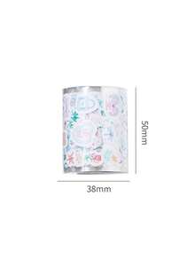 1 rolo de fita washi de cobre, série Cute Line para salas de observação, adequada para presentes, escritório, casa, marcação, etiquetas, sala de aula, brinquedos de entretenimento, agenda de estudantes, adesivos criativos vintage para decoração faça você mesmo