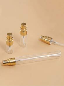 50 件套夏季旅行便携式电镀金喷雾香水分装瓶，5ml/10ml/3ml/2ml 容量香水样品瓶，细雾化妆品瓶，保湿喷雾瓶，香水分配工具，DIY 香水容器，送给家人和朋友的生日礼物，节日礼物便携且适合飞机 - 彩色 - 查看 8