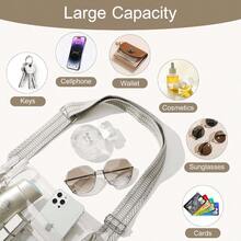 Clear Crossbody Bag Stadium Approved For Women Clear Bags For Stadium Eventsclear Purse For Concerts - 乳白色 - 查看 4