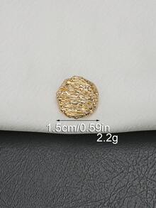 12 chiếc cúc kim loại tròn kiểu cổ điển với sọc bất đối xứng, thích hợp cho áo len, áo khoác, áo jacket, áo khoác thường ngày, giày dép, mũ, hộp quà và các dự án DIY khác. - Nhiều màu - Xem 15