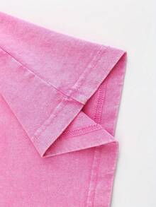 Comfortable Color Jesus Is King Shirt, Christian Shirt, Religious Shirt, Jesus Lover Shirt, Christian Shirt Easter Theme Activity Gift Double Cotton Drop Shoulder T-Shirt Men's Retro Street Basic T-Shirt Loose Hip-Hop Unisex Top Washed T-Shirt - Màu Hồng Tươi - Xem 4