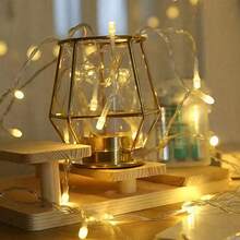1 Pc LED Lights Battery Operated - Multi-Length, Fairy Lights For Wedding, Halloween, Fall And Festival Home Decor Decoration, Garden, Party, Christmas Tree Indoor Outdoor Decorations, Travel Essential - 1 đèn ấm - Xem 3
