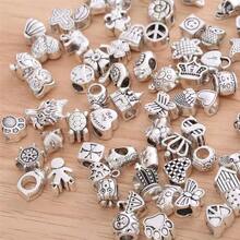 50/200pcs Mixed Spacer Beads Set DIY Jewelry - Zinc Alloy, Fashionable Textured Metal Design, Suitable For Necklaces, Bracelets And Rings