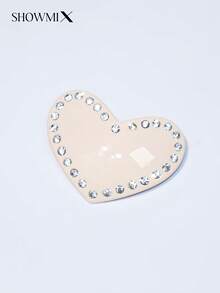 Customized Acetate Frame Hair Clips With Hand-Embedded Diamonds, Customized Logo Or Name, Versatile Heart-Shaped Hair Clips - Multicolor - View 16