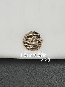 12 chiếc cúc kim loại tròn kiểu cổ điển với sọc bất đối xứng, thích hợp cho áo len, áo khoác, áo jacket, áo khoác thường ngày, giày dép, mũ, hộp quà và các dự án DIY khác. - Nhiều màu - Xem 18