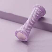 1pc Foot Massage Roller With Speed Control - Textured Deep Tissue Design For Yoga & Fitness, Compact Body Contoured Shape, Plastic Home Muscle Recovery Relaxation Tool, Portable Massage Device