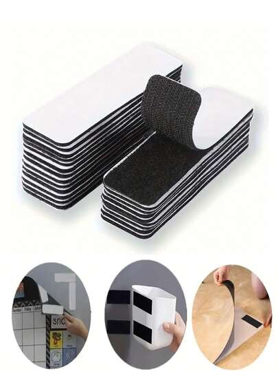 10/20/40pcs Strong Self-Adhesive Hooks - No Drill Installation, Residue-Free Removal, Suitable For Home, Office, Car, Shelves, Cable Management - Multipurpose Storage Rack (20/40/100pcs Set), Multi-Scenario Design