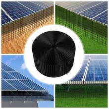 100ft Solar Panel Bird Guard Mesh - 0.5inch Grid PVC Coated Iron Wire With 70 Clips, Rodent & Bird Proof Protection For Roof Solar Systems (6inch Width, Black) - Black - View 4
