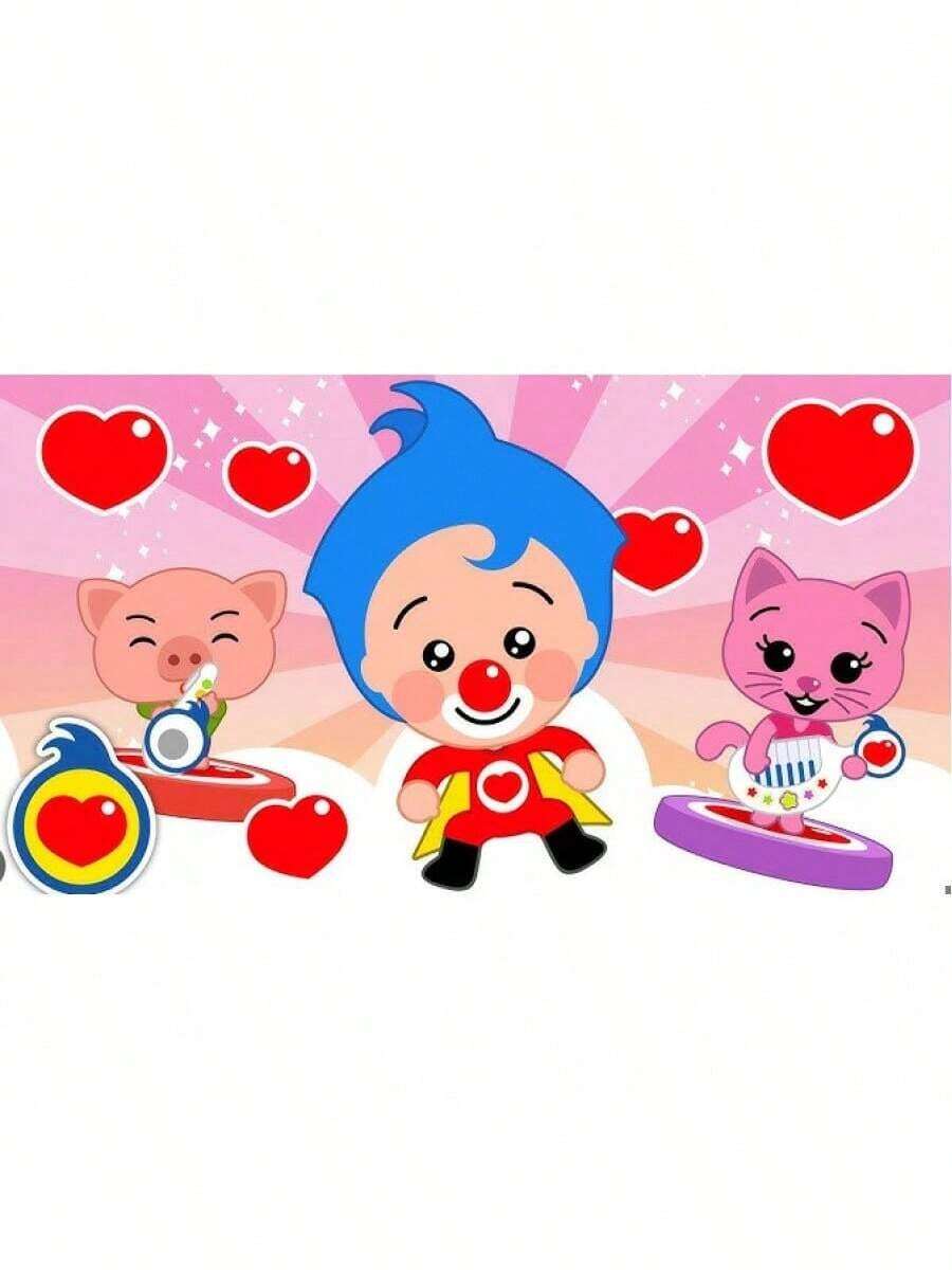 Plim Background Birthday Party Photography Cartoon Photo Background Rainbow Vinyl Desktop Banner Decoration Supplies 003 - 白色5 - 查看 1