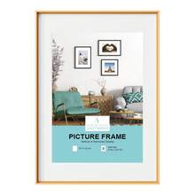 HIMEETIME 1/2/3件装，12x16英寸/30x40厘米铝合金相框，8x10英寸/20x25厘米壁挂/桌面相框，A3简约经典金属线条斜角3D相框，A4 3D证书框，优质金属拉丝纹理，高清亚克力，可竖放或横放 - 彩色 - 查看 26