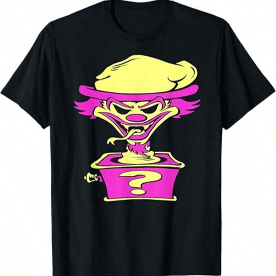 Vintage 90s Insane Clown Possee Riddle Box Band Concert T Shirt S-XXXL RARE,Creative Printing Pattern - Black C - View 1
