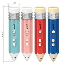 1Set Low Temperature 3D Pen Children DIY 3D Printing Set,New Pencil Design,(Use It After Charging)Puzzle Science Toys For Kids Early Educatio Gift PCL Material Painting Toys .Halloween, Christmas & Birthday Gifts. Using PCL Consumables (For Low-Temp Pens) - Multicolor - View 2