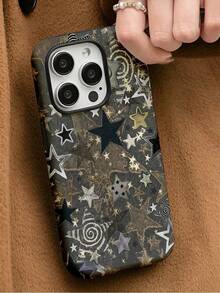 Una elegante funda para teléfono que no incluye cordón ni soporte. Funda para teléfono con diseño de collage retro caprichoso 2 en 1, diseño estético de estrellas, funda protectora de arte abstracto - Compatible con S25/S25 Plus/S25 Ultra/S24/S24 Plus/S24 Ultra/S24 FE/S23/S23+/S23 Ultra/S22/S22+/S22 Ultra/S21/S21+/S21 Ultra/S20 ULTRA/A71/A56/A55/A54/A53/A52/A34/A26/A15/A16/A14/A13/A06 y Phone17,17Air,17pro,17pro,16,16plus,16promax,15Plus,15Pro,15ProMax,14,14Plus,14Pro,14ProMax,13,13Pr - Multicolor 5 - Ver 9