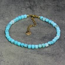 1 pieza Pulsera ajustable con cuentas cuadradas de piedra natural estilo bohemio para mujeres. Una opción de regalo maravillosa, perfecta para el uso diario durante todas las estaciones, y un accesorio versátil y esencial que brilla durante las salidas al aire libre y las sesiones de fotos, complementando sin esfuerzo cualquier atuendo.