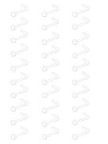 30 件透明圆形鼻钉，直鼻和 L 形鼻饰，适合女性日常佩戴 - 30件組合 - 查看 17